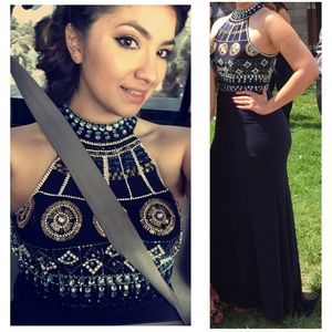 Navy Blue Prom Dress